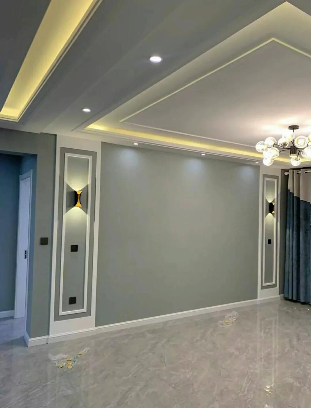 2019影视墙壁布效果图大全集,简约壁布影视墙图片大全集