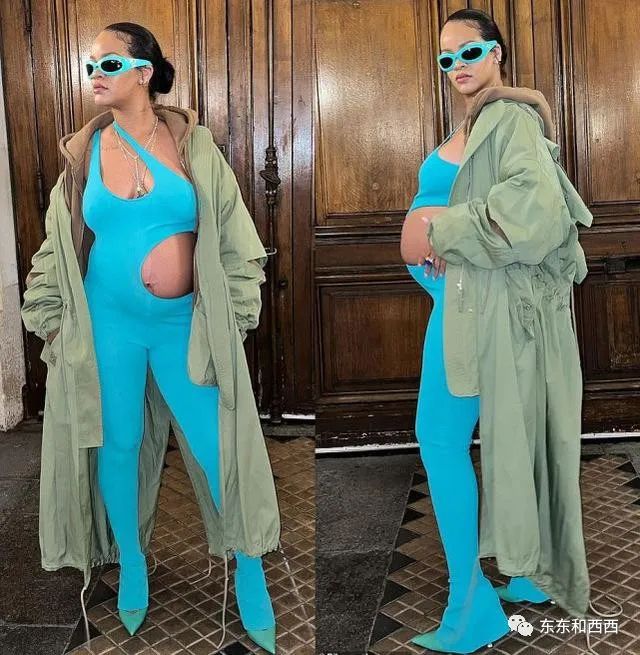 穿比基尼挺巨肚亮相巴黎2度街头,瓜友预言她敢直播生孩子……