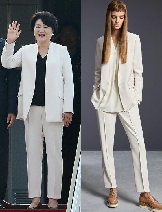文在寅夫人奢侈品,韩国文在寅夫人42套大衣图片