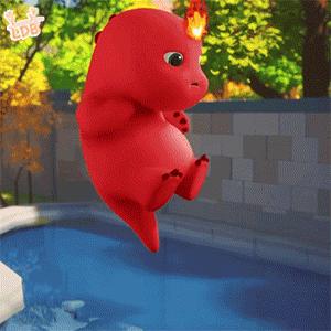 小奶龙害羞表情包,小奶龙跺脚生气表情包