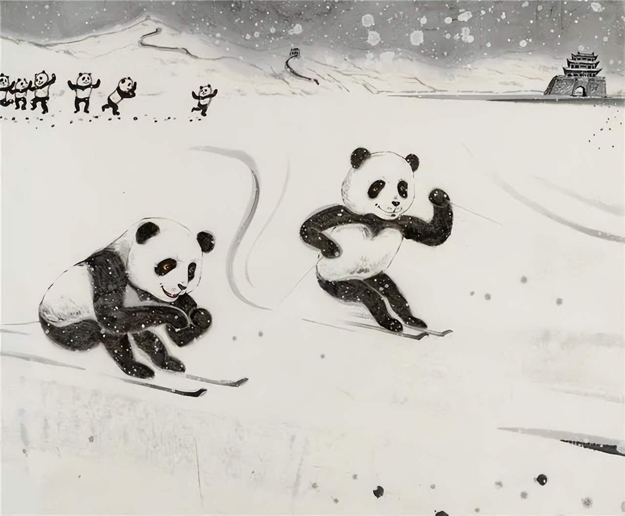 国画的神韵，西画的写实