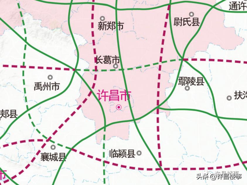 许昌市2035年高速最新规划图,许昌市规划建设的铁路线
