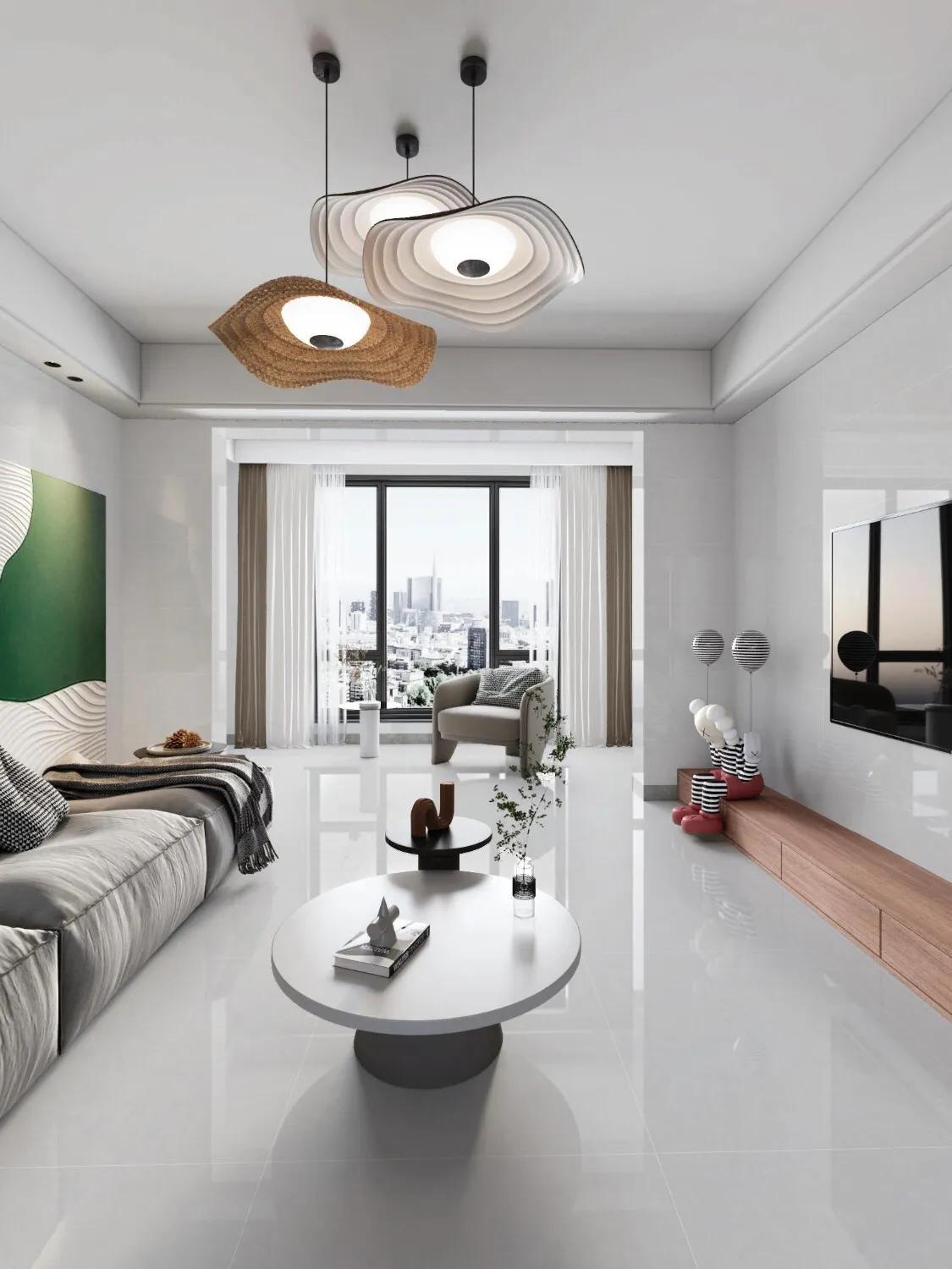 极简高级灰风格落地效果,高颜值水磨石灰色系