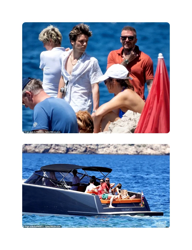 小七驾驶水上摩托翻车，四个人跌入海里，贝克汉姆可能要被罚款了