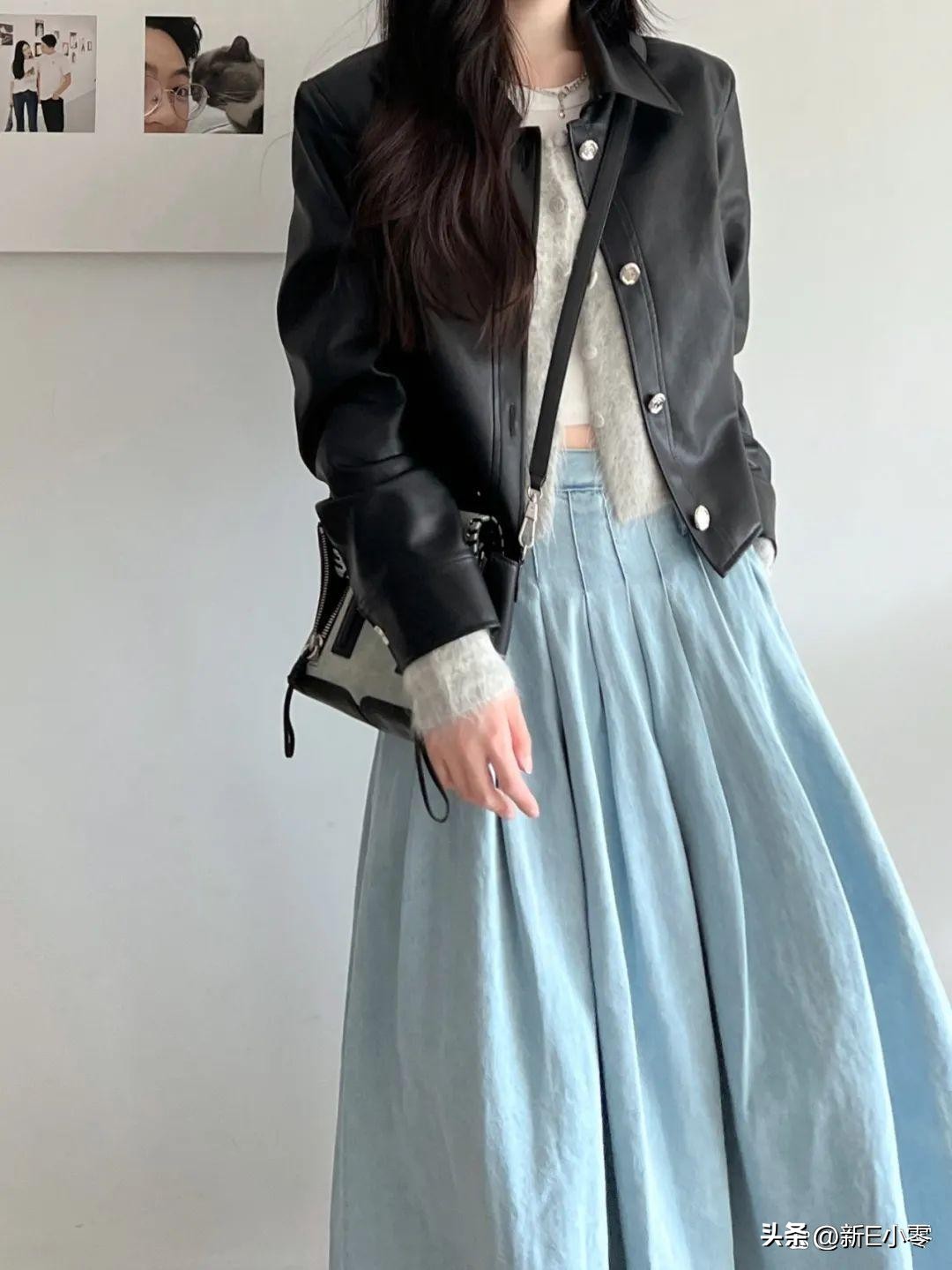 早春oversize皮衣,春装大码外套胖mm早春皮衣