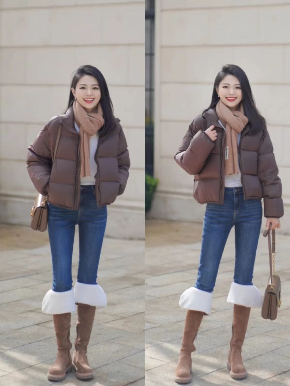 冬靴坡跟中筒,秋冬长筒靴如何选