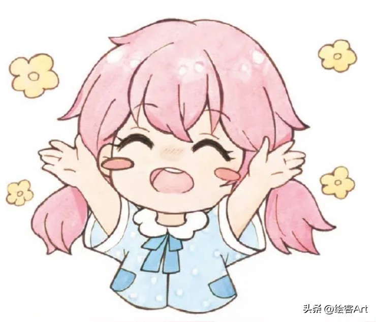 怎么画q版纸娃娃,画q萌版娃娃