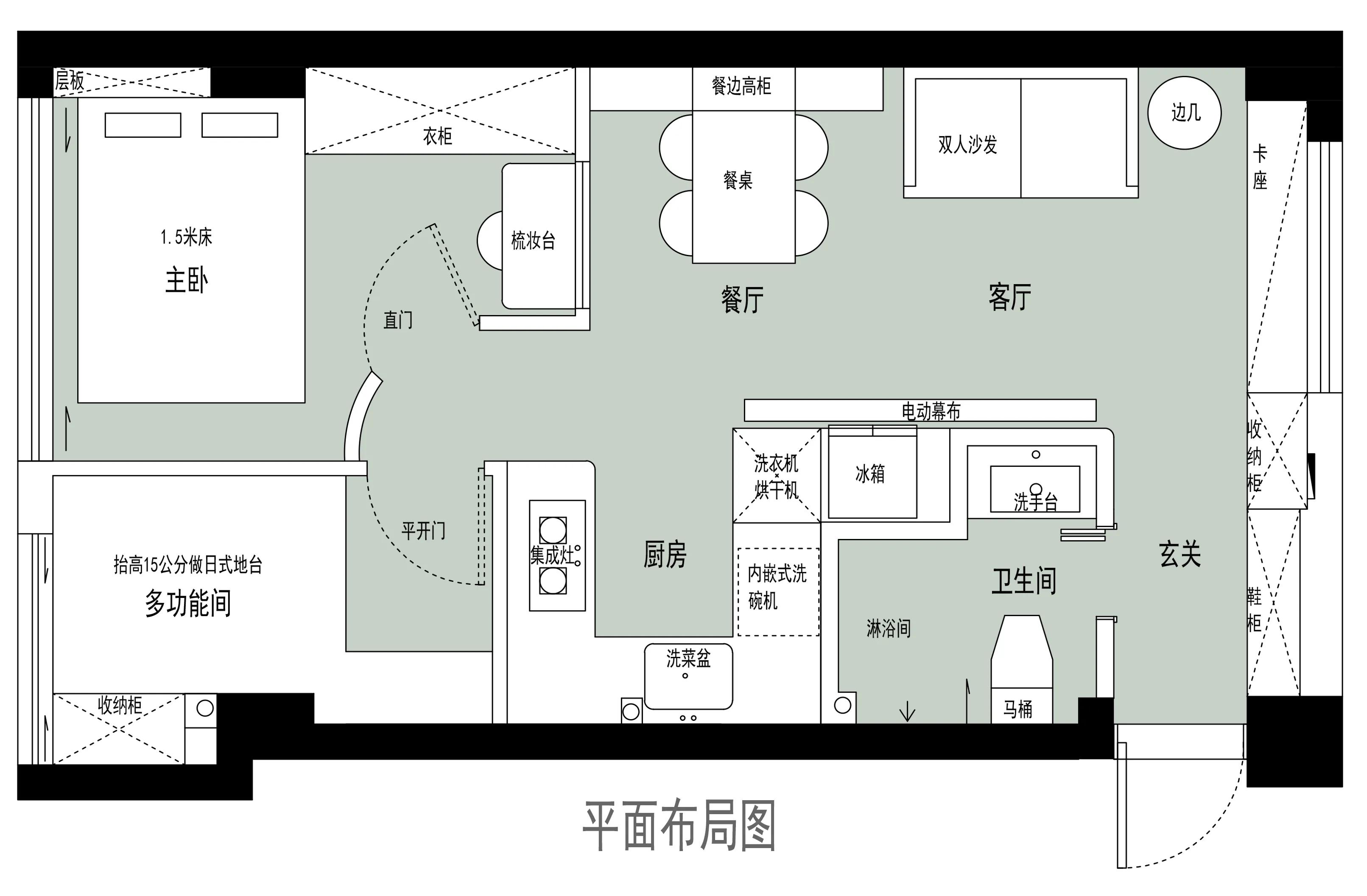 二人三喵|50平深圳“老破小”变身日系小屋