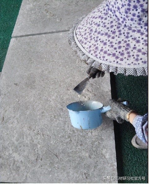 大理石裂缝修补教学,大理石补缝打磨全过程