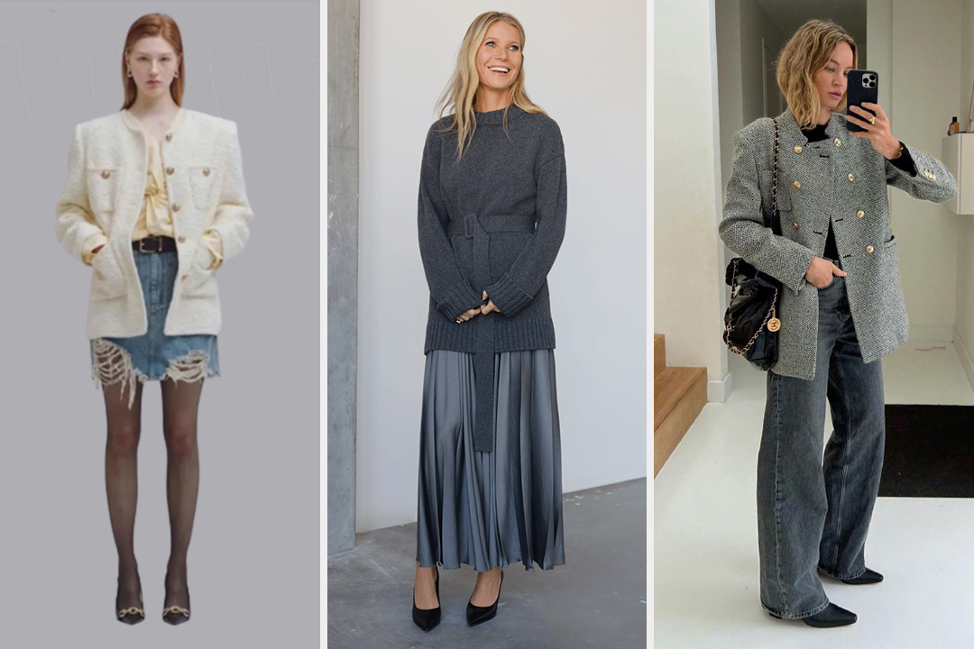 老钱风穿搭的颜色,小香风老钱灰色