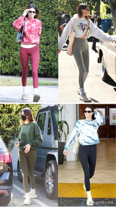 拖鞋和袜子一起穿着,拖鞋和袜子的颜色