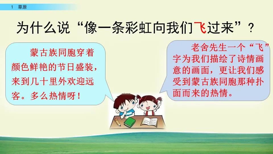 部编版六年级语文课文预习第1课,部编版六年级上册语文书草原预习