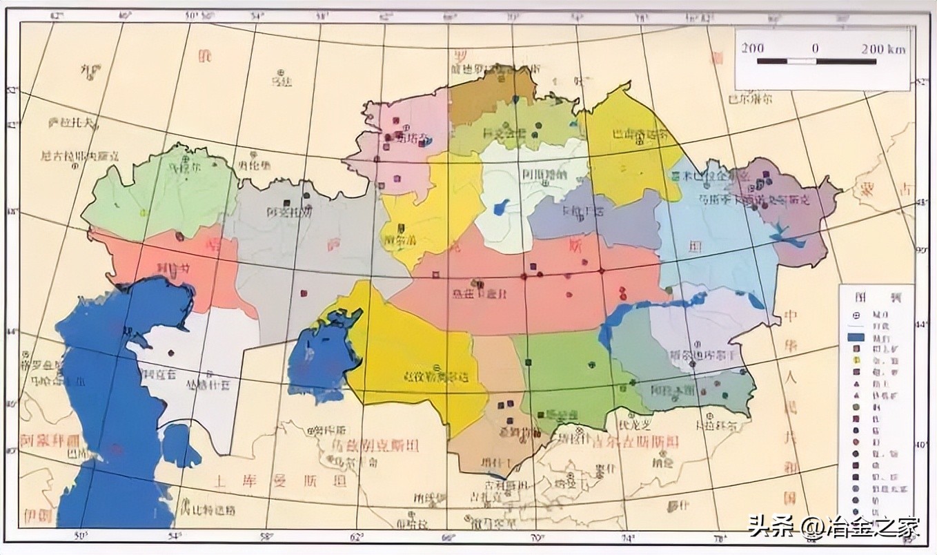 中亚五国煤炭储量,中亚五国矿产资源总值