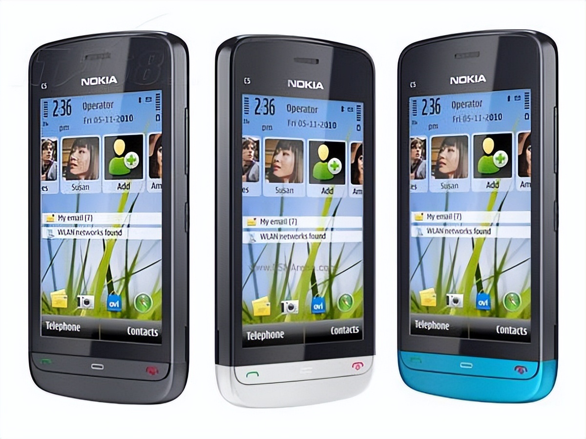 经典老款手机诺基亚c5,诺基亚c5-03草绿色