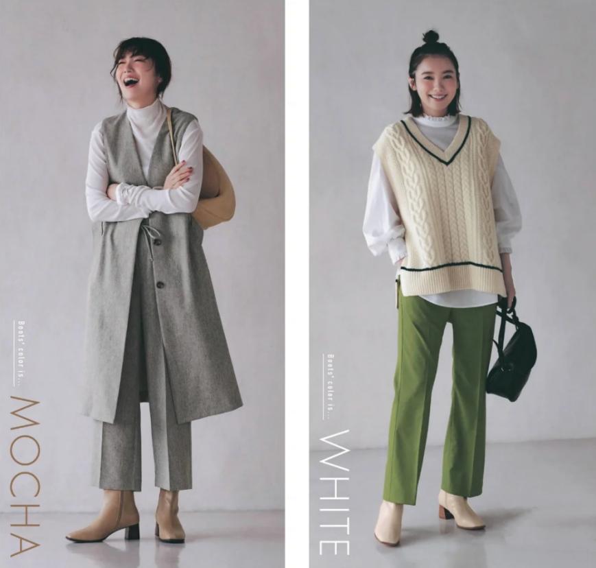 优雅短靴怎么搭配好看,冬季尖头骑士短靴怎么搭配好看