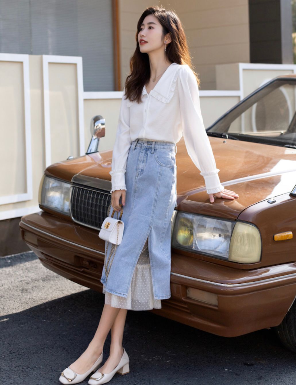 衬衫除了基础款还有啥,一字领衬衫搭什么裙子好看