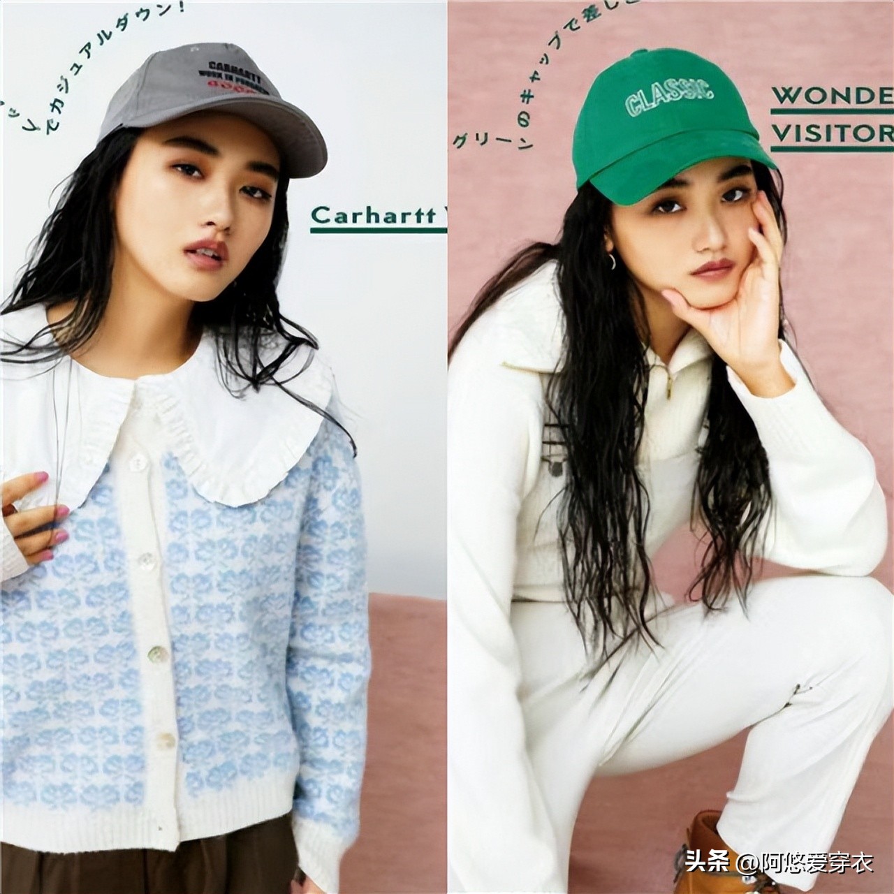 日本女人喜欢戴帽子,日本女人爱戴帽子