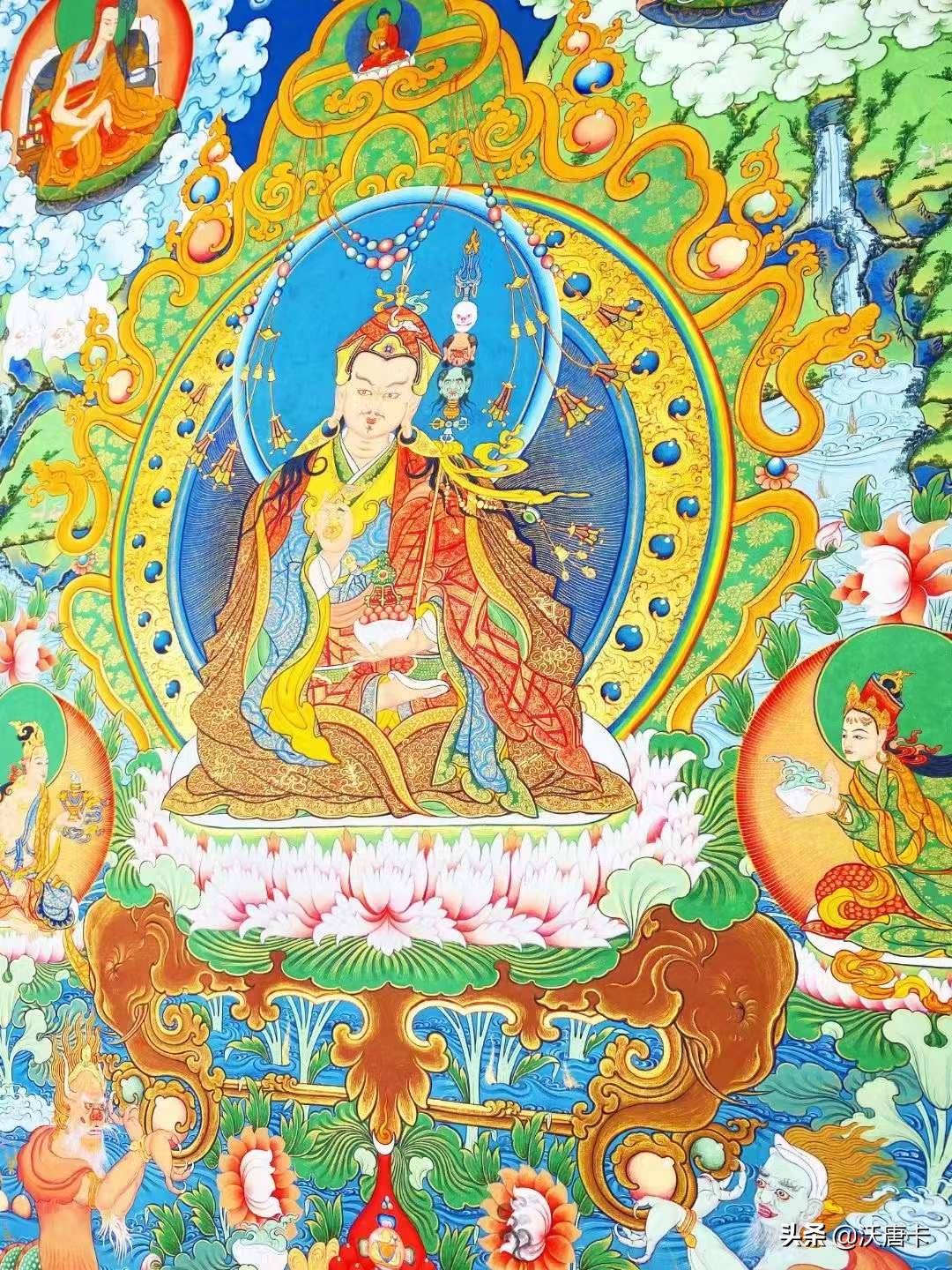 阿弥陀佛唐卡摆件,唐卡沉香阿弥陀佛