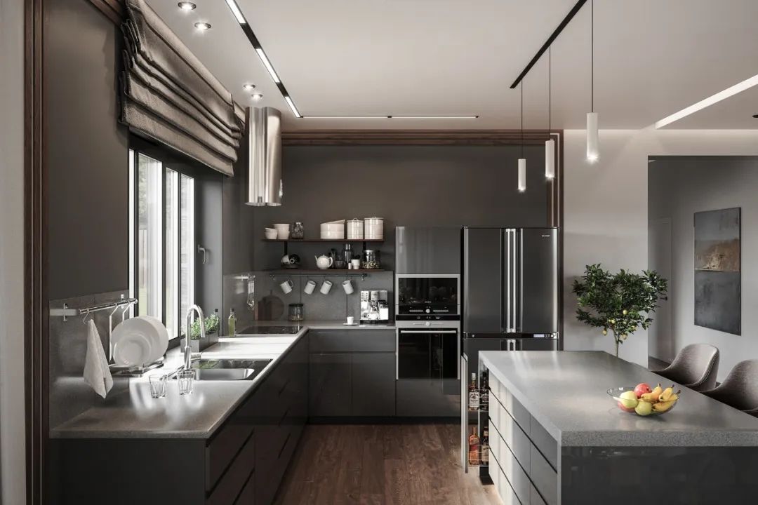 开放式厨房油烟隔断帘怎么处理,想做开放式厨房又怕油烟咋办