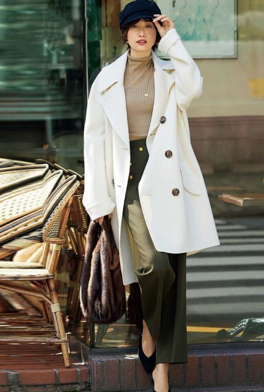 搭配长款的大衣非常有时尚感,高端品质气质款大衣穿搭