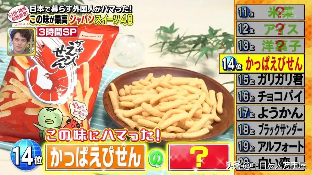 日综请了五百多位居日歪果仁票选最喜欢的零食TOP40