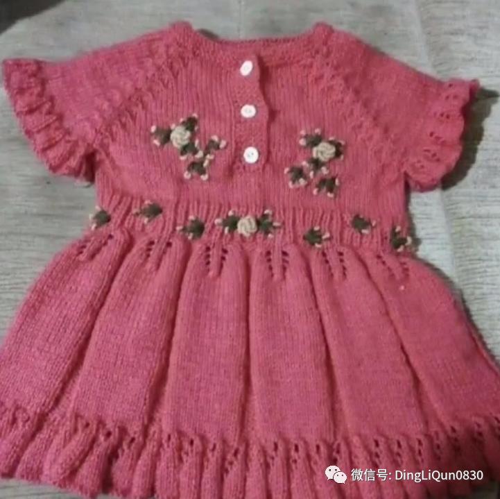 最新款女童开衫毛衣编织图片,针织洋气儿童毛衣
