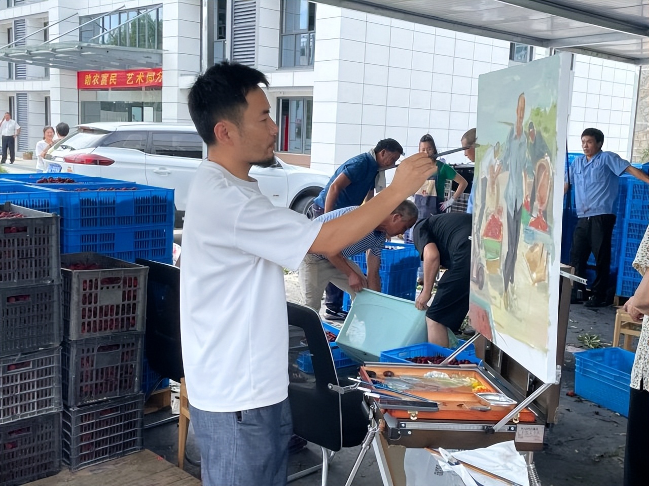 助力乡村文化振兴绘画采风活动,助力乡村振兴书画家