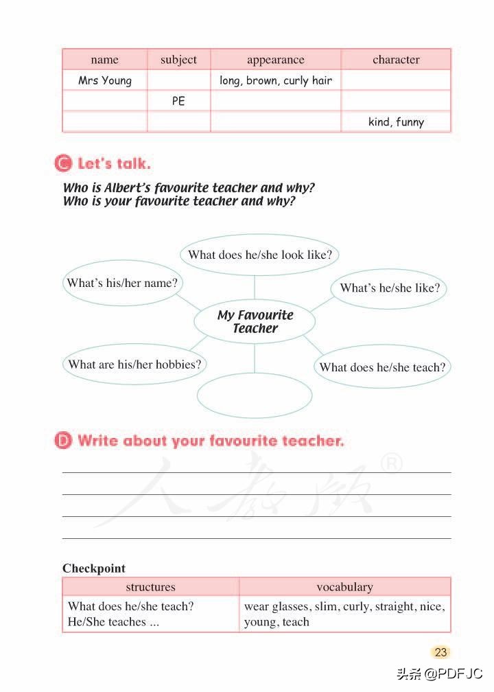 统编人教部编版小学英语5年级上册学期电子版教材课本分享