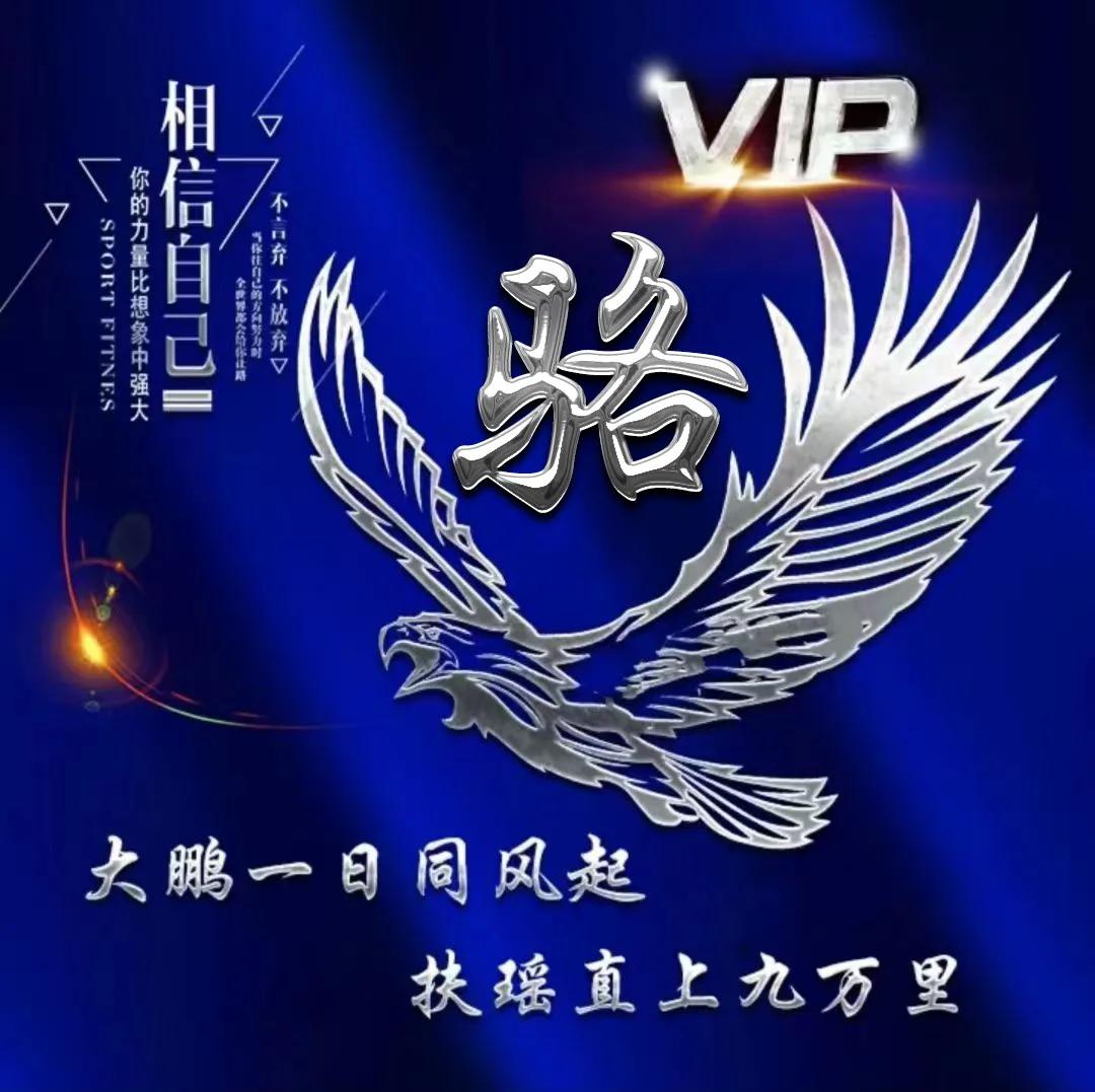 励志主题姓氏微信头像：大鹏一日同风起，扶摇直上九万里