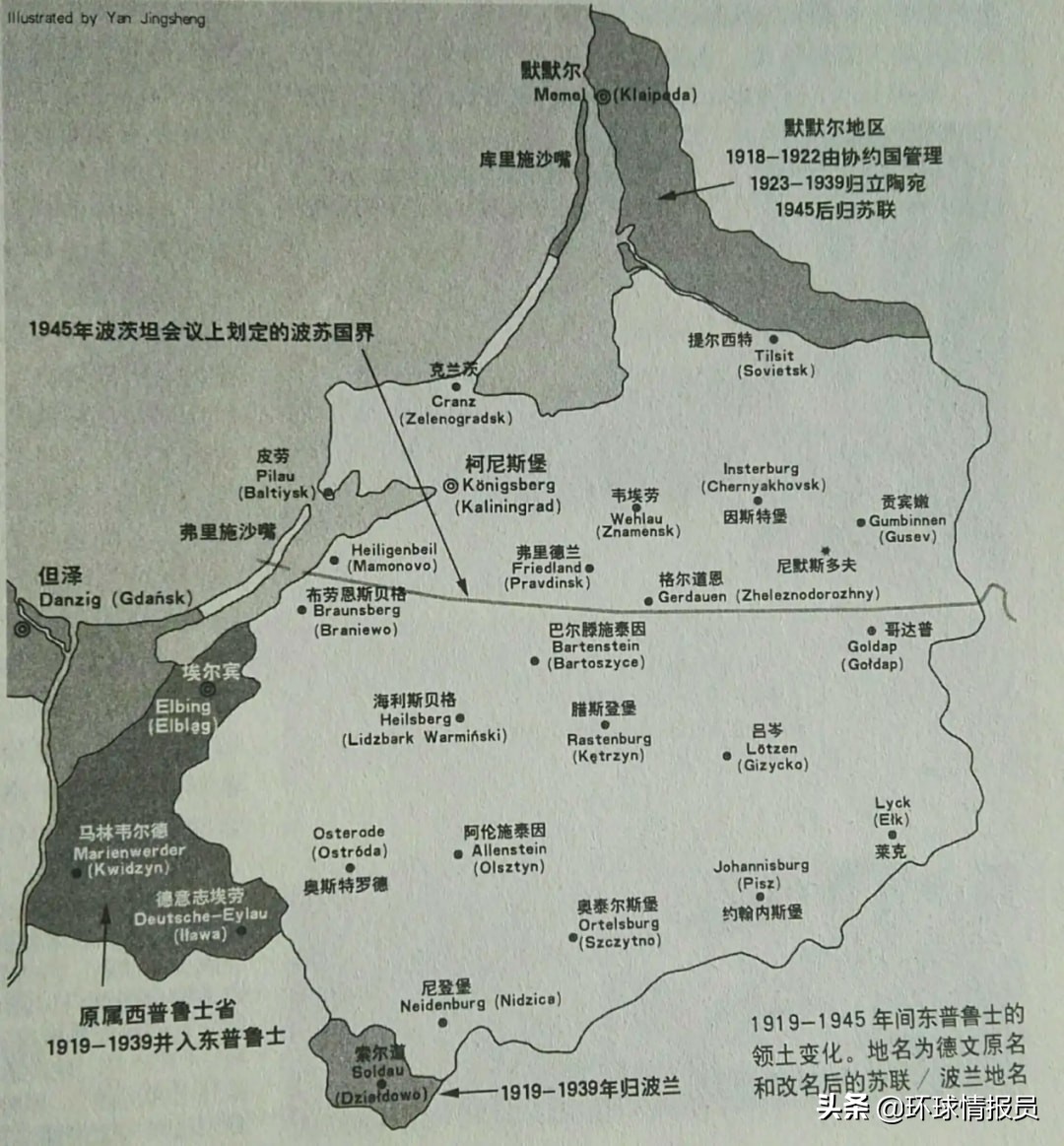 俄罗斯的加里宁格勒为什么叫飞地,为什么加里宁格勒是德国领土