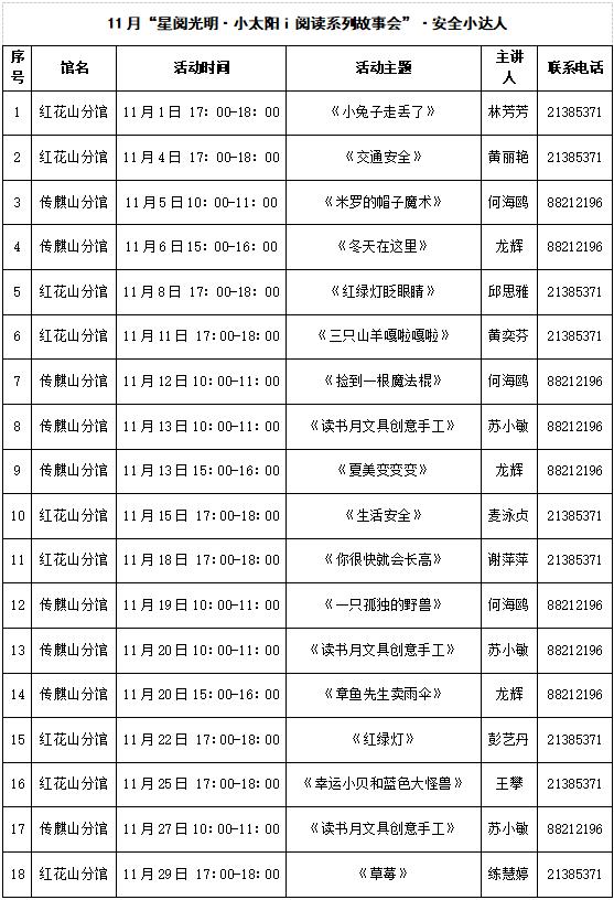 7台演出、6场展览、41场活动……请查收11月份光明区文化菜单！