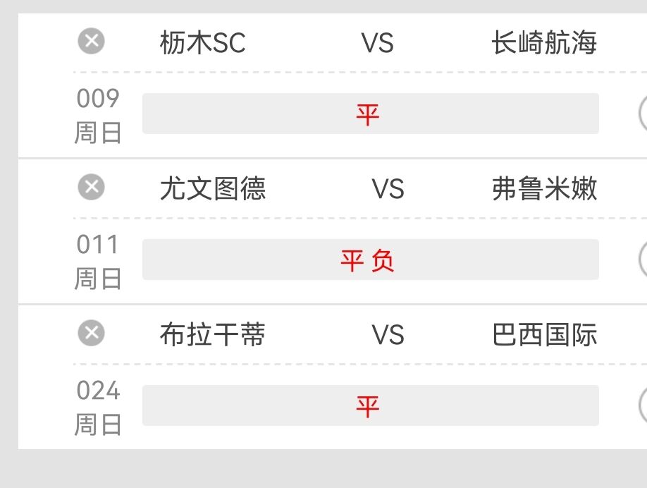 周日竞彩赛事,周日5场赛事参考带分析