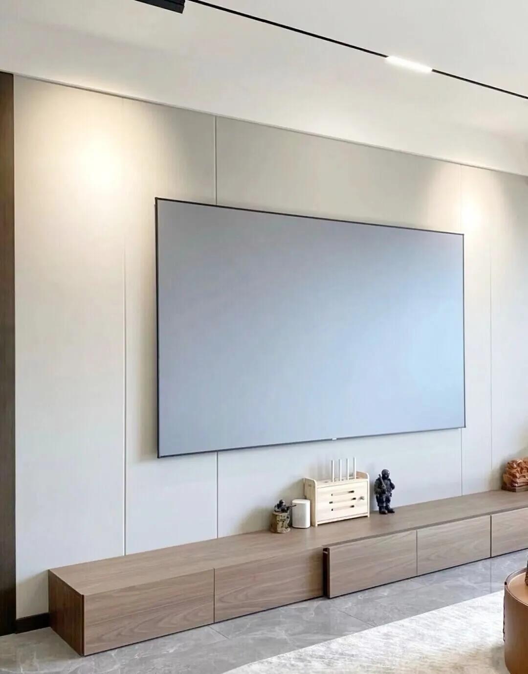 30款悬空背景墙,简约隐形门背景墙