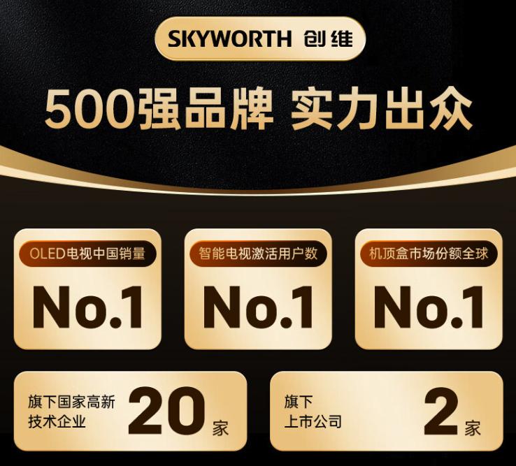 创维不愧为500强品牌,85英寸4K电视仅4599元,58英寸4K才1699元