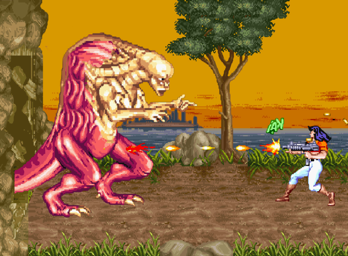 街机游戏恐龙快打讲了什么故事,街机恐龙快打的故事