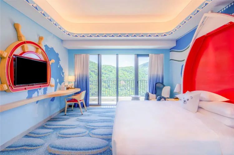 珠海长隆飞船酒店！海洋王国无限畅玩+畅游28楼绝美无边际泳池