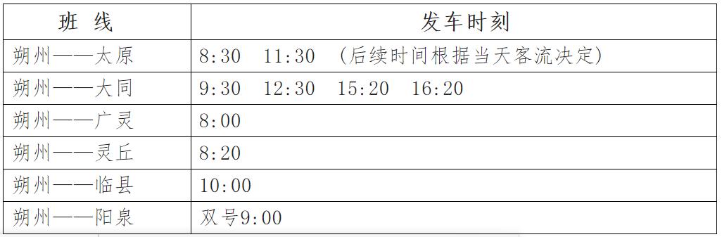 朔州市朔城区暂停所有客运班线,太原到朔州大巴是否恢复正常运行