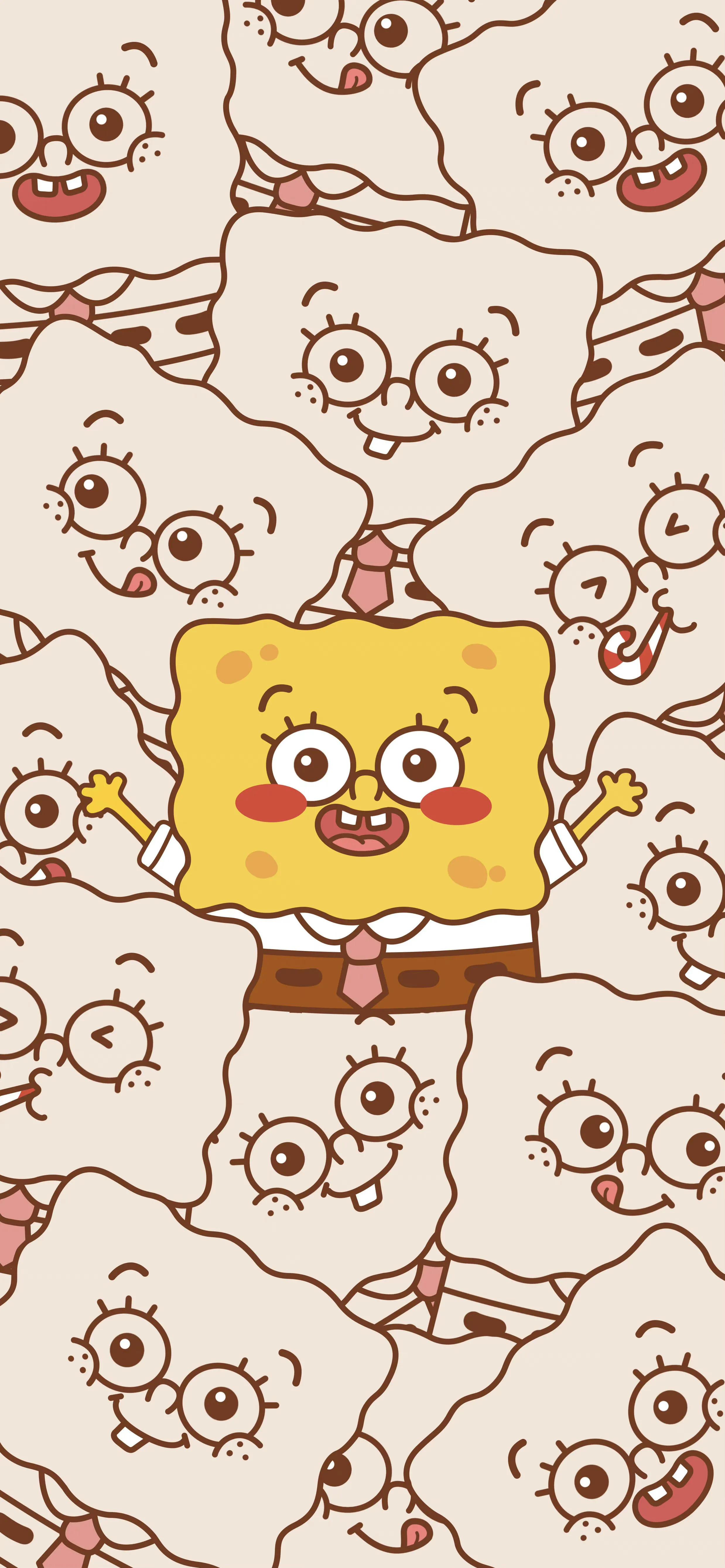 海绵宝宝壁纸iphone专用,手机壁纸动漫海绵宝宝