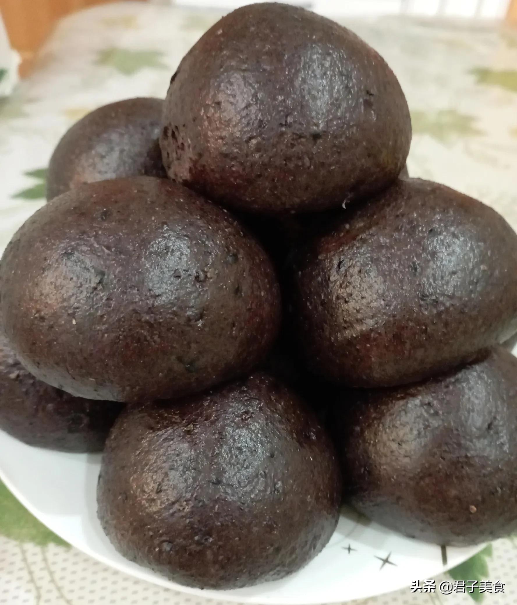 黑五类全麦面包,黑五类馒头