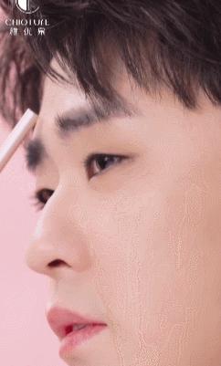 胡茬男口红,胡茬男星