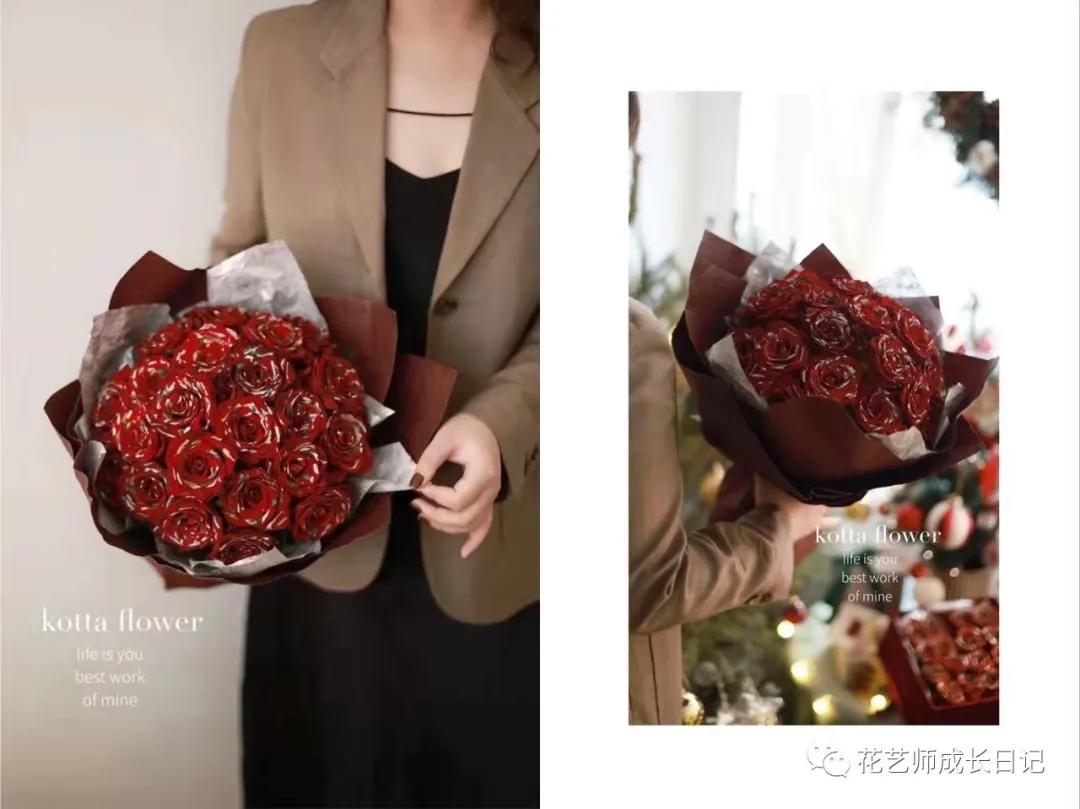 100朵玫瑰样式,圣诞限定玫瑰花