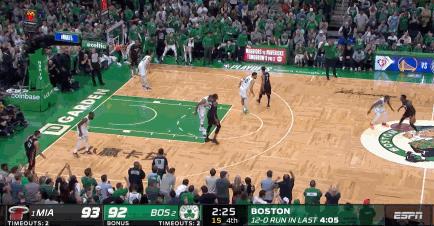 绿军关键战术,东决热火2-0绿军赛后主教练