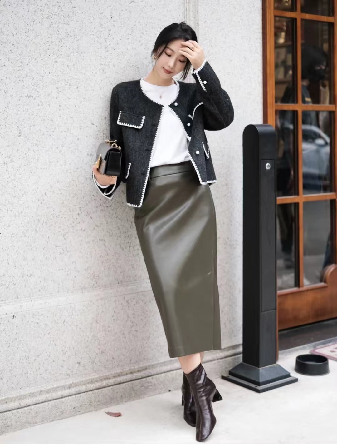 40到50岁秋冬高档女装连衣裙,秋冬搭配简约高级30岁到40岁