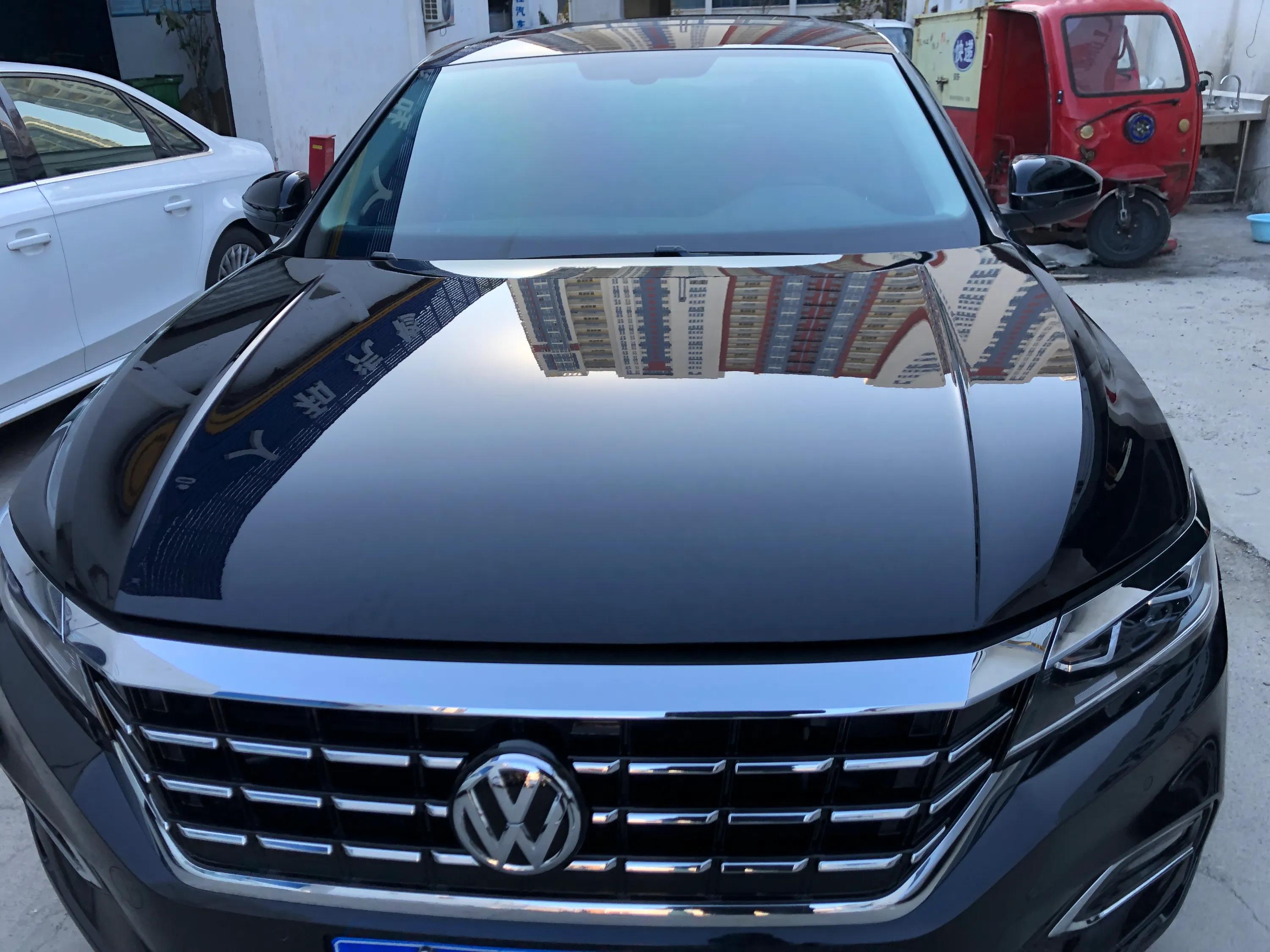 奔驰车漆面镀晶完美收工,漆面纳米镀晶是什么来的