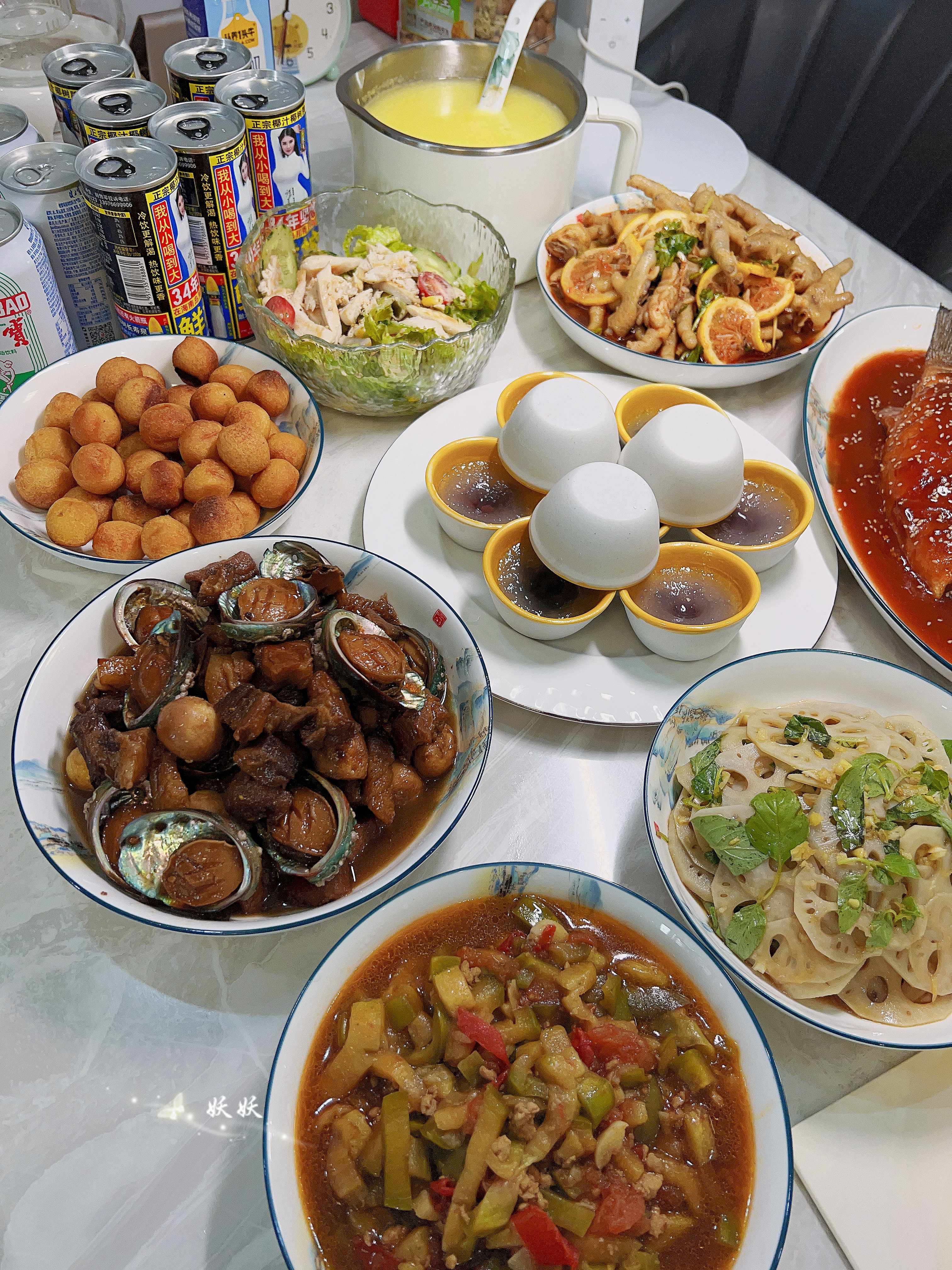 老公亲自下厨做的饭菜太好吃了 (老公生日花费200元做8菜一汤)