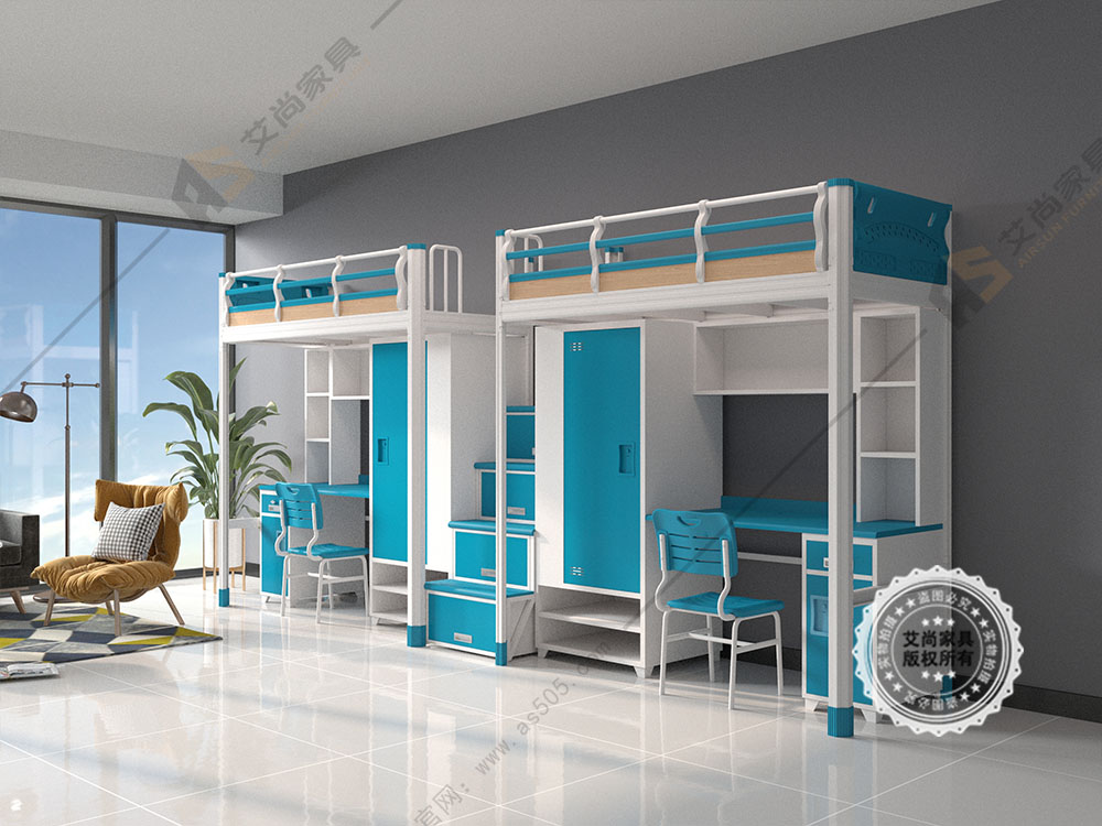 艾尚家具学生公寓床厂家,艾尚铁床