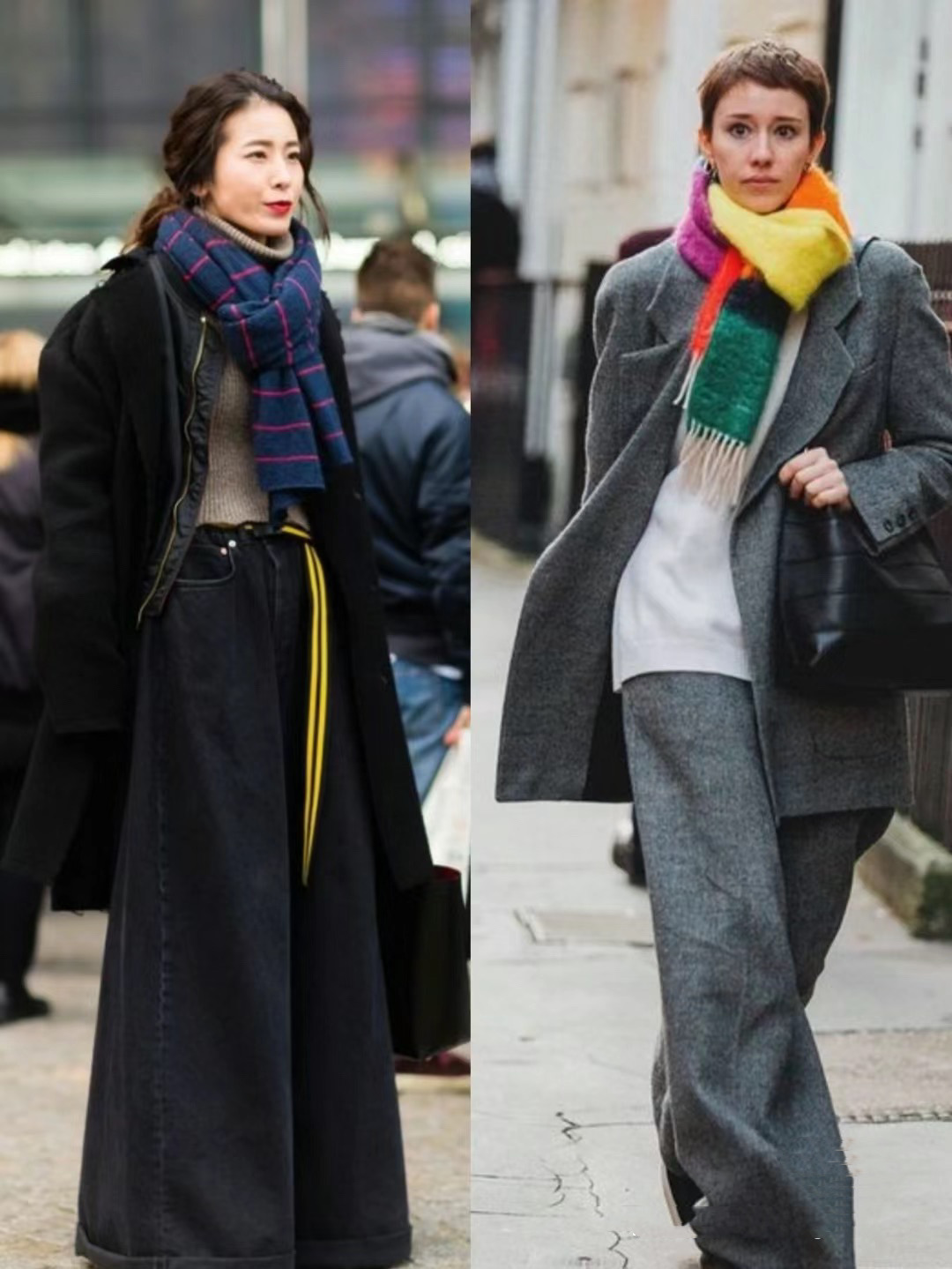 8种秋冬围巾系法等你来学,秋冬最in的围巾系法教程