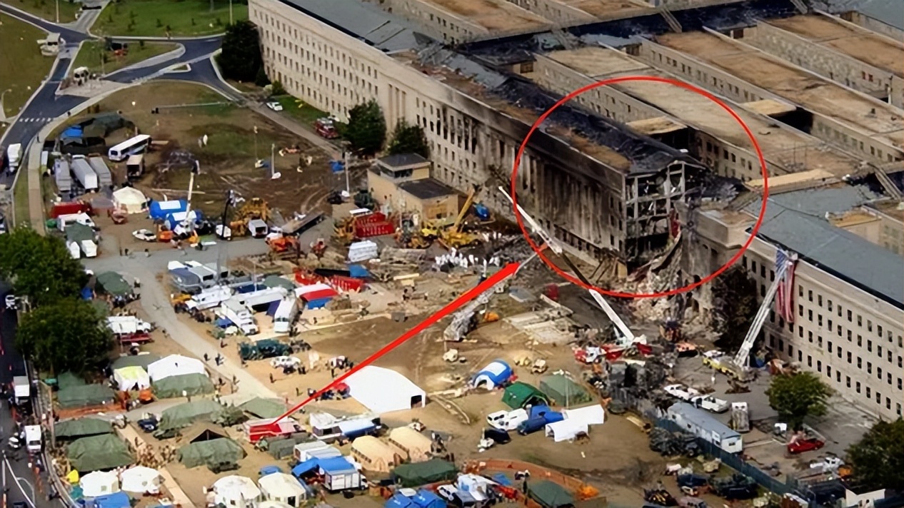911事件真实画面飞机撞大楼全过程,911事件撞五角大楼真实录像全过程