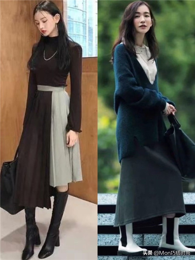 春天穿这5件外套裙子时髦显瘦,这样穿半裙显瘦又减龄不挑身材