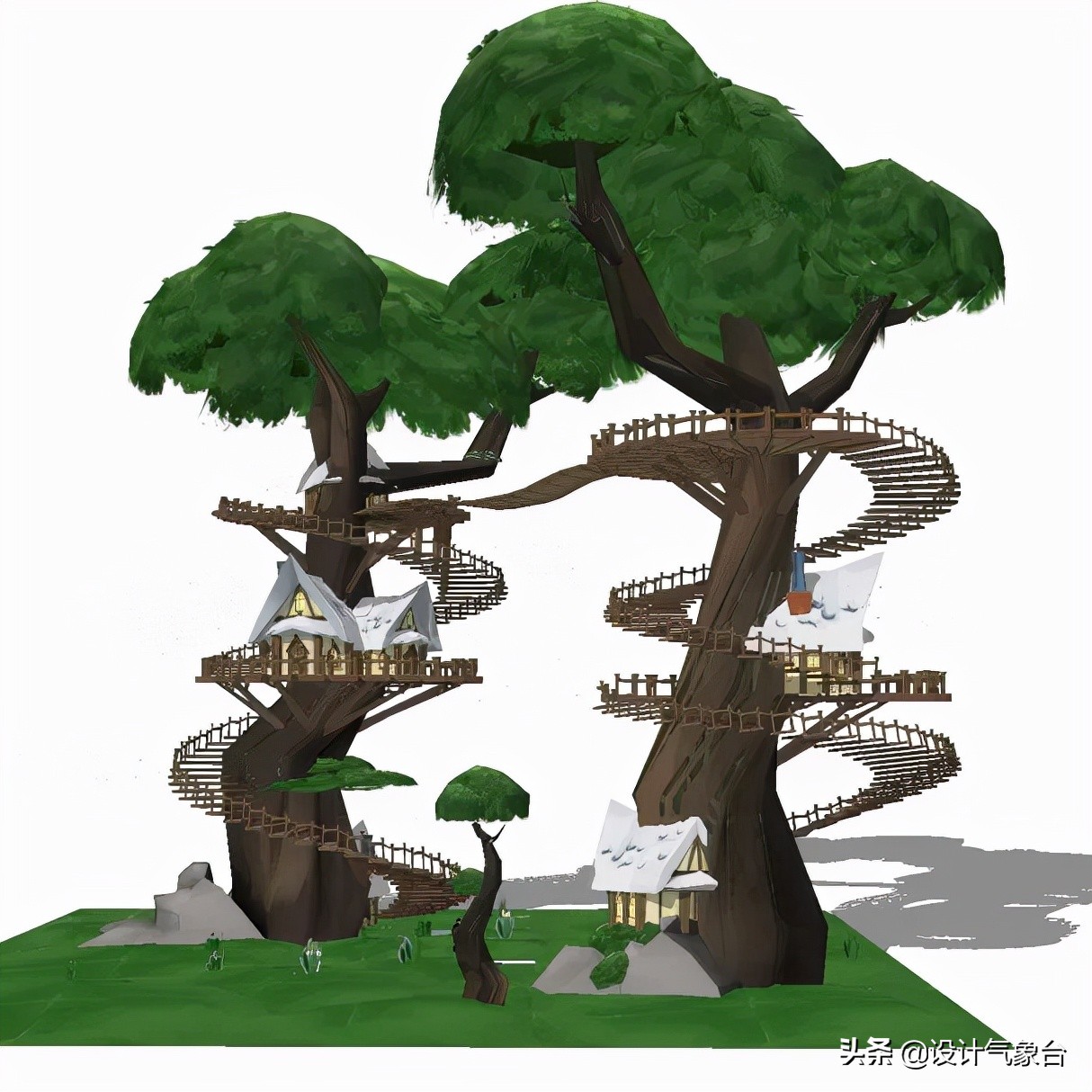 滑梯儿童房间小空间设计,室内儿童游乐场如何设计